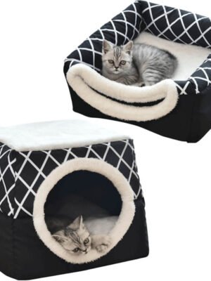 2-In-1 Cat House Bed