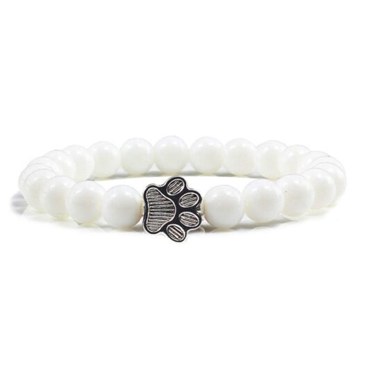 Save A Dog Bracelet (White)